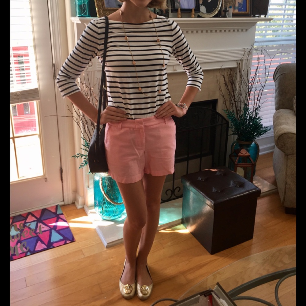 J Crew 4” Chino Pink Shorts size 2